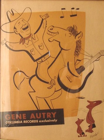 Gene Autry memorabilia in my home.